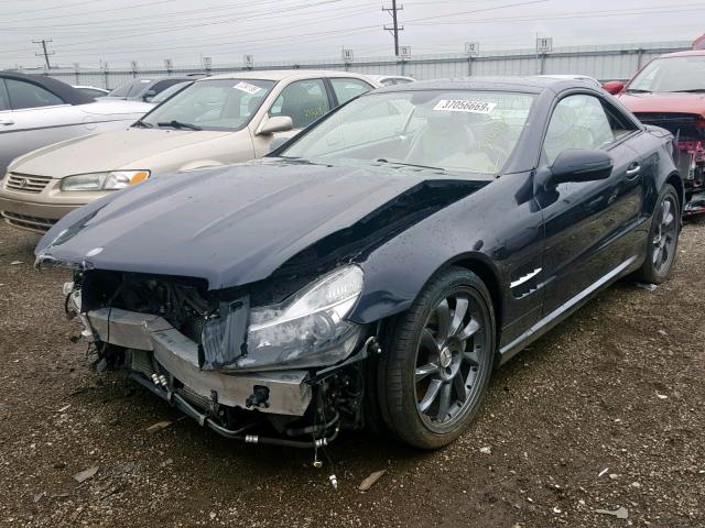 WDBSK71F19F153588 - 2009 MERCEDES-BENZ SL 550 BLUE photo 2