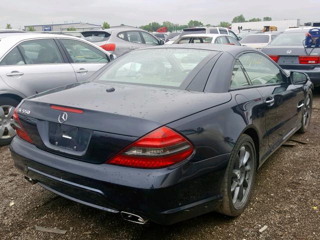 WDBSK71F19F153588 - 2009 MERCEDES-BENZ SL 550 BLUE photo 4