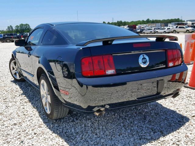 1ZVHT82H065250505 - 2006 FORD MUSTANG GT BLACK photo 3