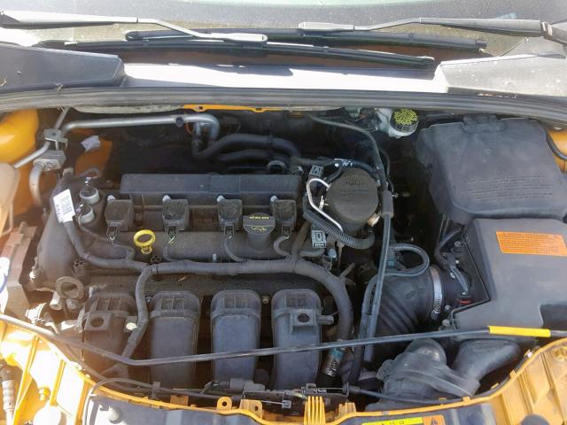 1FAHP3N24CL442783 - 2012 FORD FOCUS TITA YELLOW photo 7