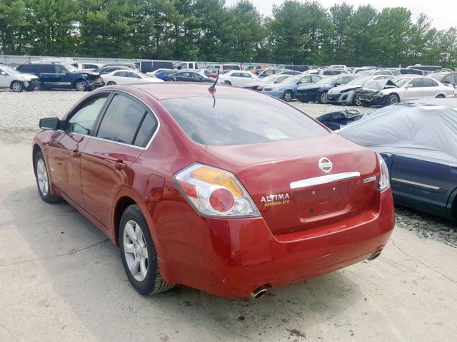 1N4CL21E57C156088 - 2007 NISSAN ALTIMA HYB RED photo 3