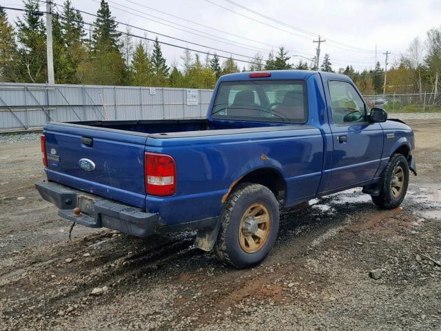 1FTYR10DX7PA83794 - 2007 FORD RANGER BLUE photo 4