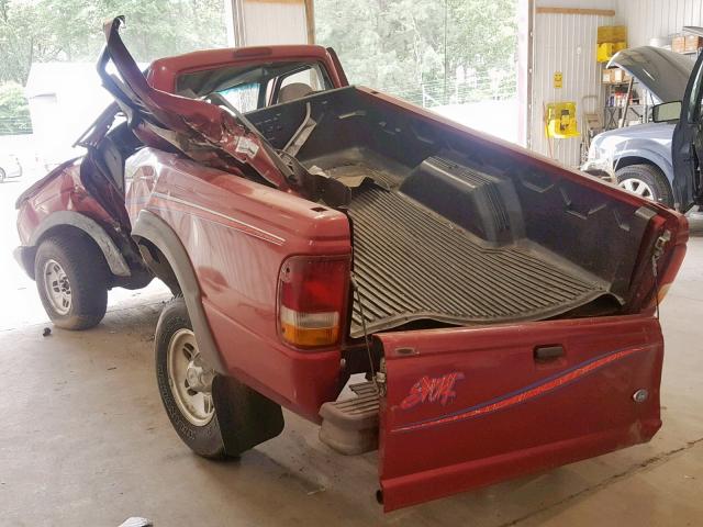 1FTCR11U2STA51284 - 1995 FORD RANGER RED photo 3