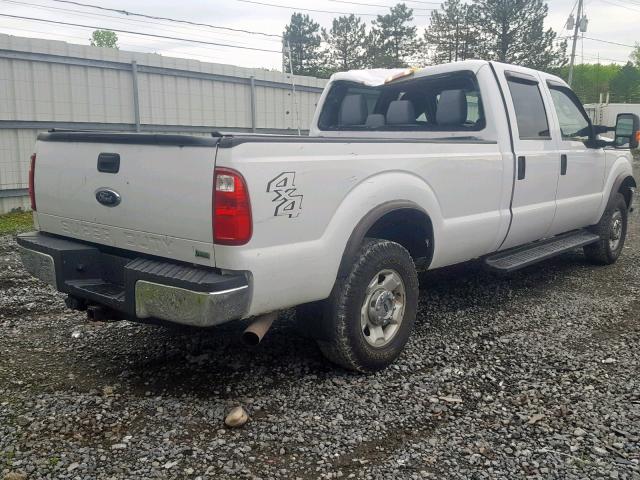 1FT7W2B62BEB12122 - 2011 FORD F250 SUPER WHITE photo 4