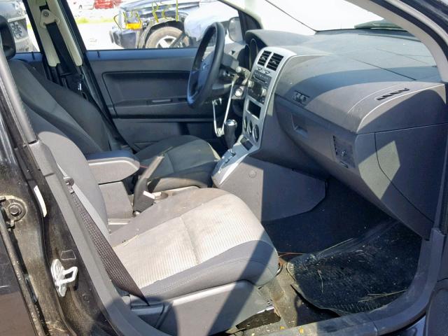 1B3HB48A69D222678 - 2009 DODGE CALIBER SX BLACK photo 5