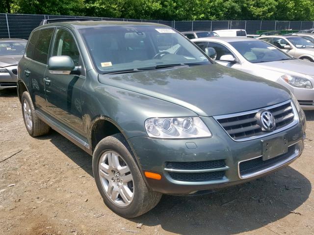 WVGCM77L55D009413 - 2005 VOLKSWAGEN TOUAREG 4. GREEN photo 1