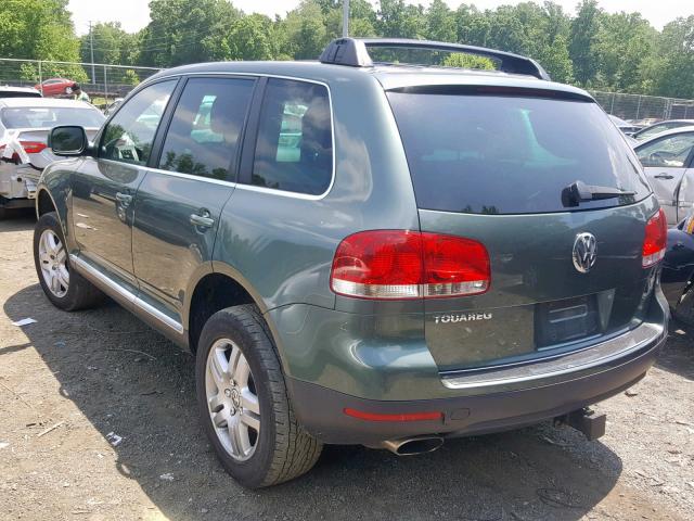 WVGCM77L55D009413 - 2005 VOLKSWAGEN TOUAREG 4. GREEN photo 3