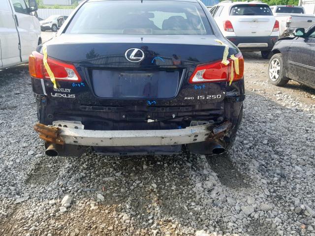 JTHCK262895030843 - 2009 LEXUS IS 250 BLUE photo 9