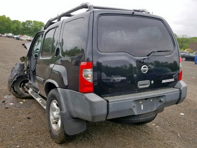 5N1ED28Y14C600686 - 2004 NISSAN XTERRA XE BLACK photo 3