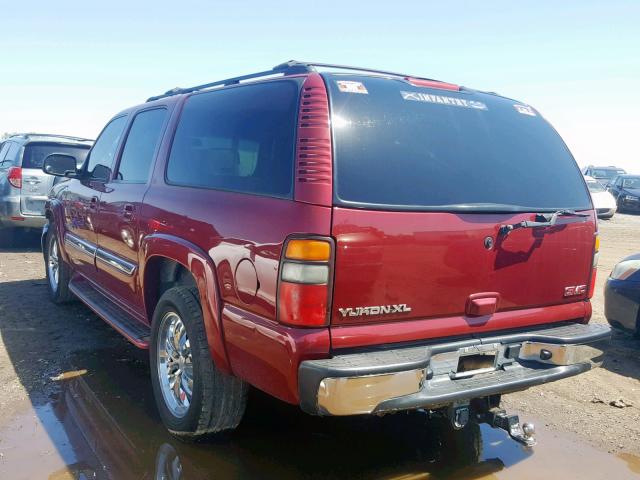 3GKFK16Z75G180889 - 2005 GMC YUKON XL K BURGUNDY photo 3