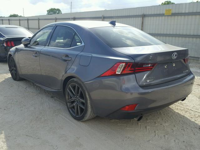 JTHBF1D29F5076867 - 2015 LEXUS IS 250 GRAY photo 3