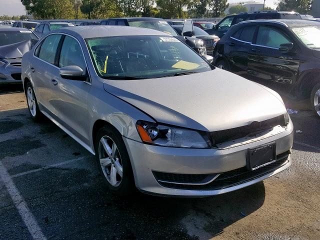 1VWBP7A37DC017806 - 2013 VOLKSWAGEN PASSAT SE SILVER photo 1