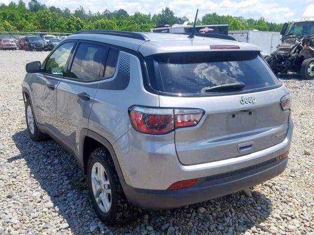 3C4NJCAB4JT226549 - 2018 JEEP COMPASS SP 银色 照片 3