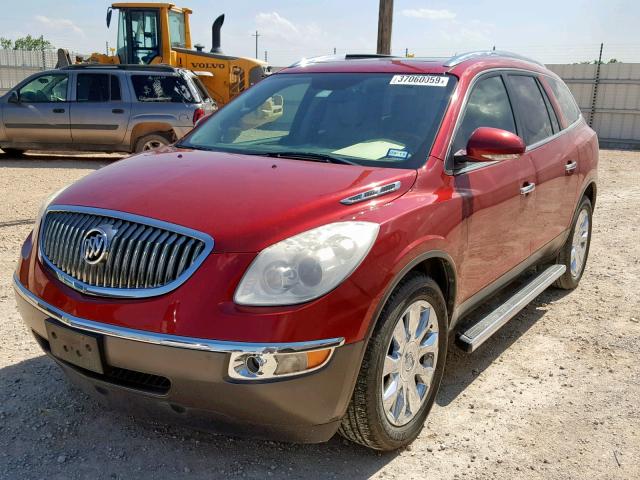 5GAKRDED2CJ155120 - 2012 BUICK ENCLAVE BURGUNDY photo 2