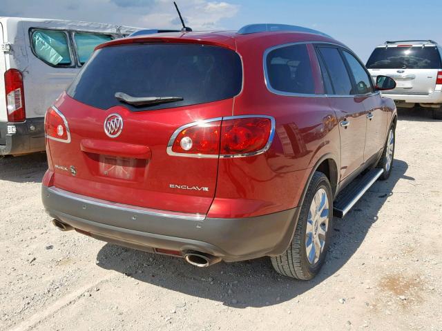 5GAKRDED2CJ155120 - 2012 BUICK ENCLAVE BURGUNDY photo 4