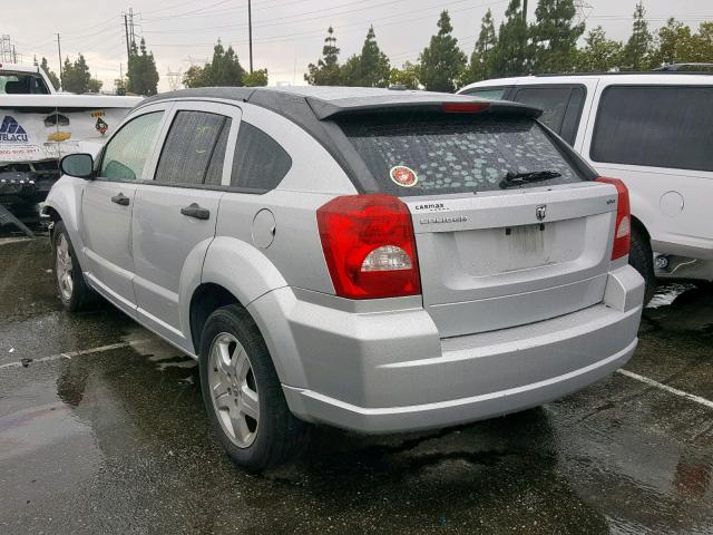 1B3HB48B18D754475 - 2008 DODGE CALIBER SX SILVER photo 3