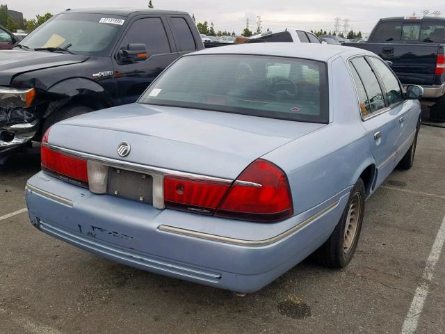 2MEFM75W1XX630477 - 1999 MERCURY GRAND MARQ BLUE photo 4