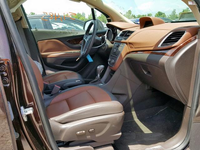 KL4CJCSB4GB578220 - 2016 BUICK ENCORE BROWN photo 5