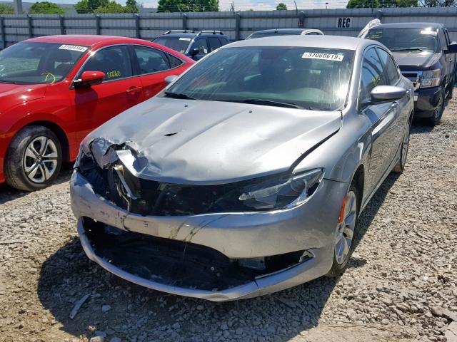 1C3CCCCB7FN544336 - 2015 CHRYSLER 200 C GRAY photo 2