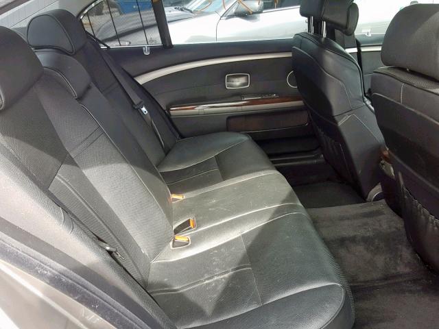 WBAHN83577DT67679 - 2007 BMW 750 GRAY photo 6