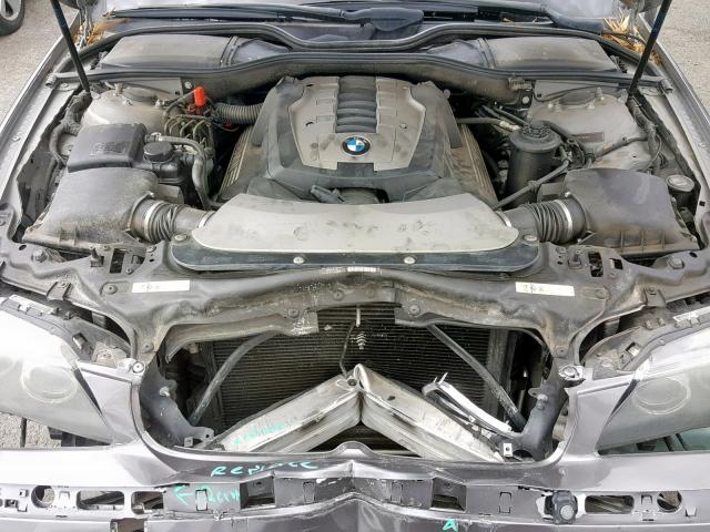 WBAHN83577DT67679 - 2007 BMW 750 GRAY photo 7