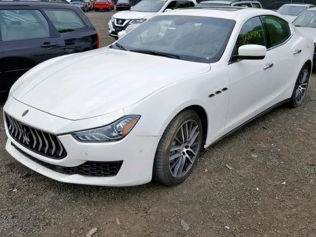 ZAM57XSA6F1138155 - 2015 MASERATI GHIBLI WHITE photo 2