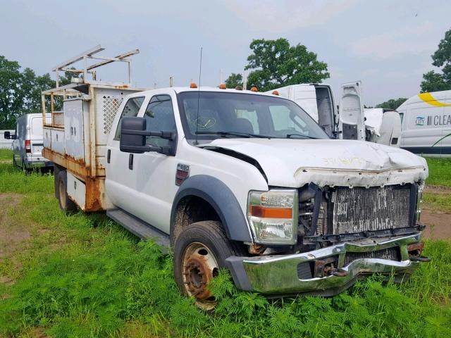 1FDAW56R38EB15904 - 2008 FORD F550 SUPER WHITE photo 1