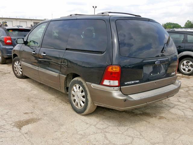 2FMDA58471BB86523 - 2001 FORD WINDSTAR L BLACK photo 3