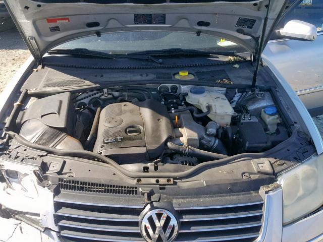 WVWPD63B41P193314 - 2001 VOLKSWAGEN PASSAT GLS SILVER photo 7