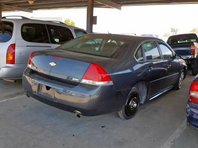 2G1WB5E39G1186472 - 2016 CHEVROLET IMPALA LIM GRAY photo 4