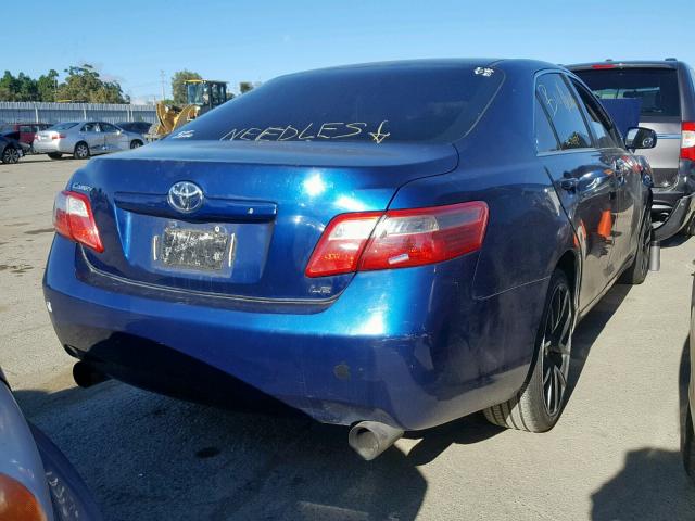 4T1BE46K87U074856 - 2007 TOYOTA CAMRY NEW BLUE photo 4