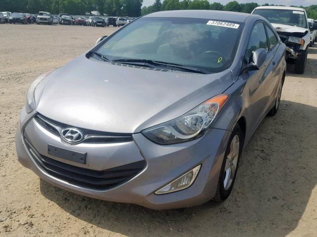 KMHDH6AE2DU003631 - 2013 HYUNDAI ELANTRA CO SILVER photo 2