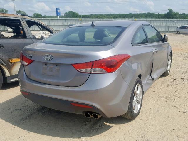 KMHDH6AE2DU003631 - 2013 HYUNDAI ELANTRA CO SILVER photo 4