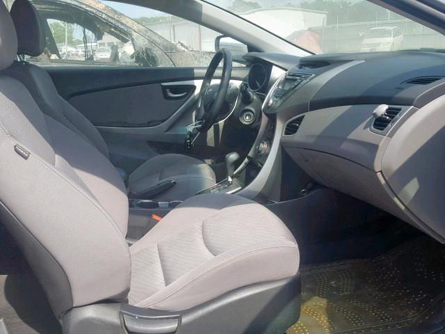 KMHDH6AE2DU003631 - 2013 HYUNDAI ELANTRA CO SILVER photo 5