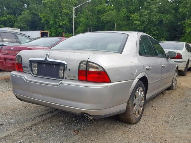 1LNHM87A34Y613575 - 2004 LINCOLN LS SILVER photo 4