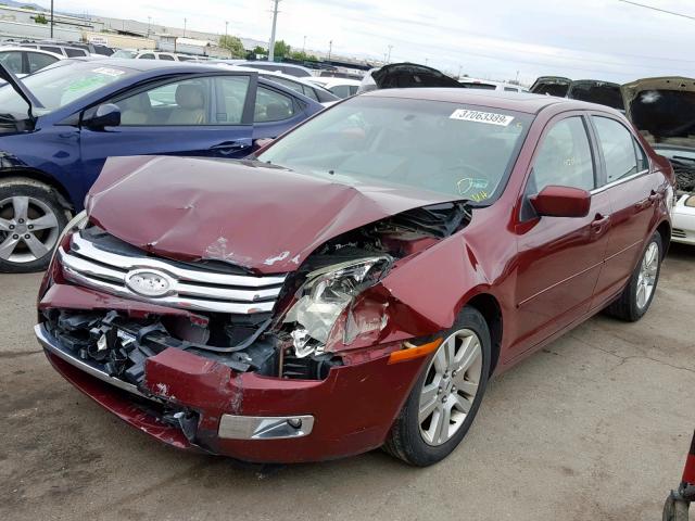3FAHP08176R123949 - 2006 FORD FUSION SEL RED photo 2