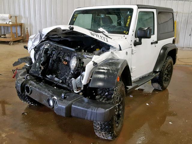 1C4AJWAG0GL187667 - 2016 JEEP WRANGLER S WHITE photo 2