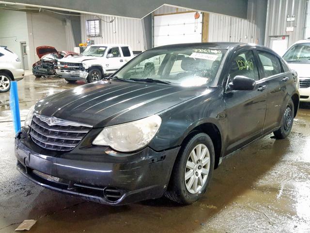 1C3LC46J28N235708 - 2008 CHRYSLER SEBRING LX BLACK photo 2