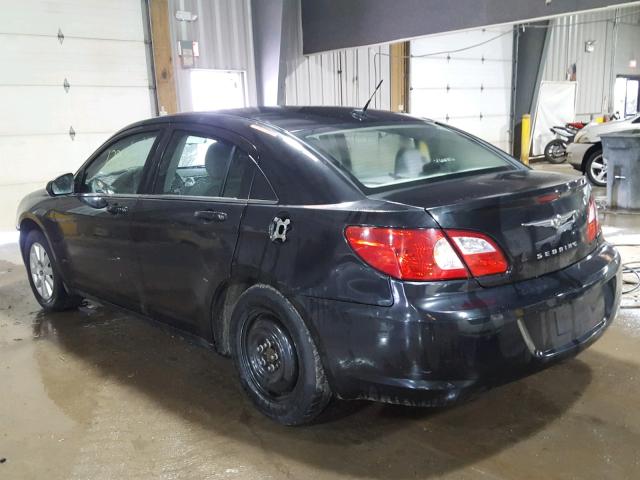 1C3LC46J28N235708 - 2008 CHRYSLER SEBRING LX BLACK photo 3