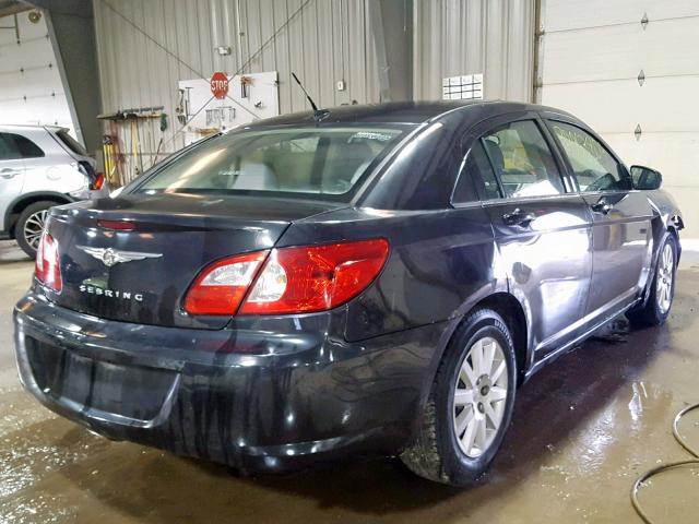 1C3LC46J28N235708 - 2008 CHRYSLER SEBRING LX BLACK photo 4