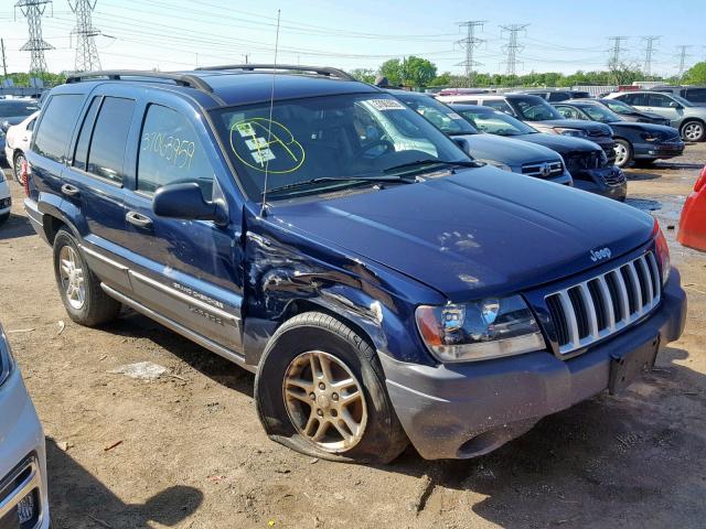 1J4GX48S74C132971 - 2004 JEEP GRAND CHER BLUE photo 1