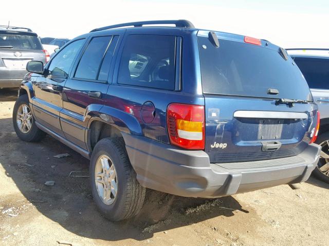 1J4GX48S74C132971 - 2004 JEEP GRAND CHER BLUE photo 3