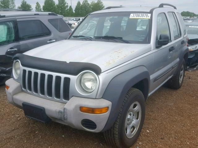 1J4GL48K53W713846 - 2003 JEEP LIBERTY SP SILVER photo 2