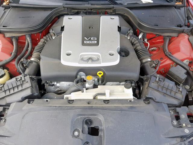 JNKCV64E28M102071 - 2008 INFINITI G37 BASE RED photo 7