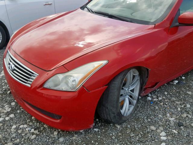 JNKCV64E28M102071 - 2008 INFINITI G37 BASE RED photo 9