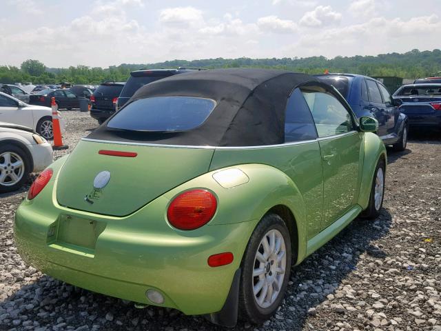 3VWCM31Y14M333640 - 2004 VOLKSWAGEN NEW BEETLE Yaşıl foto 4