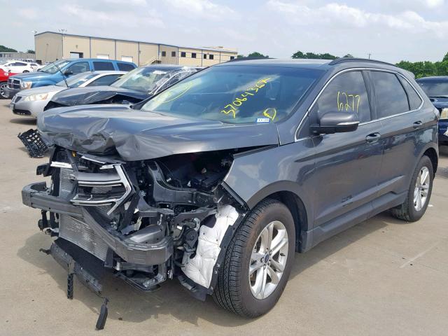 2FMPK3J89JBC26404 - 2018 FORD EDGE SEL GRAY photo 2