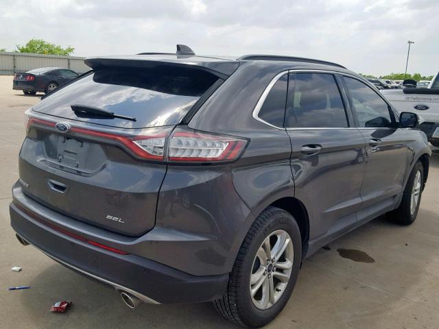 2FMPK3J89JBC26404 - 2018 FORD EDGE SEL GRAY photo 4