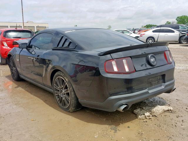 1ZVBP8CF9B5151019 - 2011 FORD MUSTANG GT BLACK photo 3