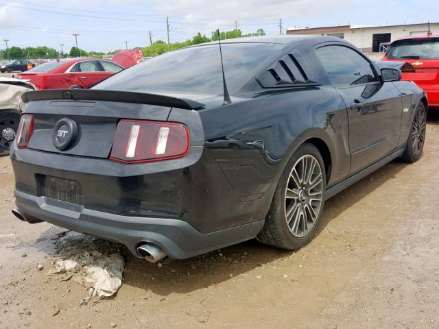 1ZVBP8CF9B5151019 - 2011 FORD MUSTANG GT BLACK photo 4